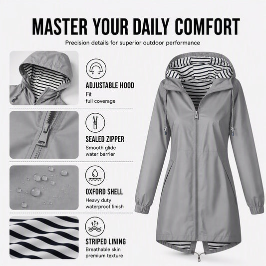 ⏳LAST DAY SALE !!💥Women's Outdoor Waterproof Hooded Jacket🌧🧥