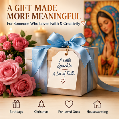 ⏳ Last Day 49% OFF –✝️Virgin Mary 5D Diamond Painting DIY Kit