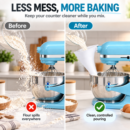 ⏳ Last Day 49% OFF –🏠Flour Funnel for Stand Mixer